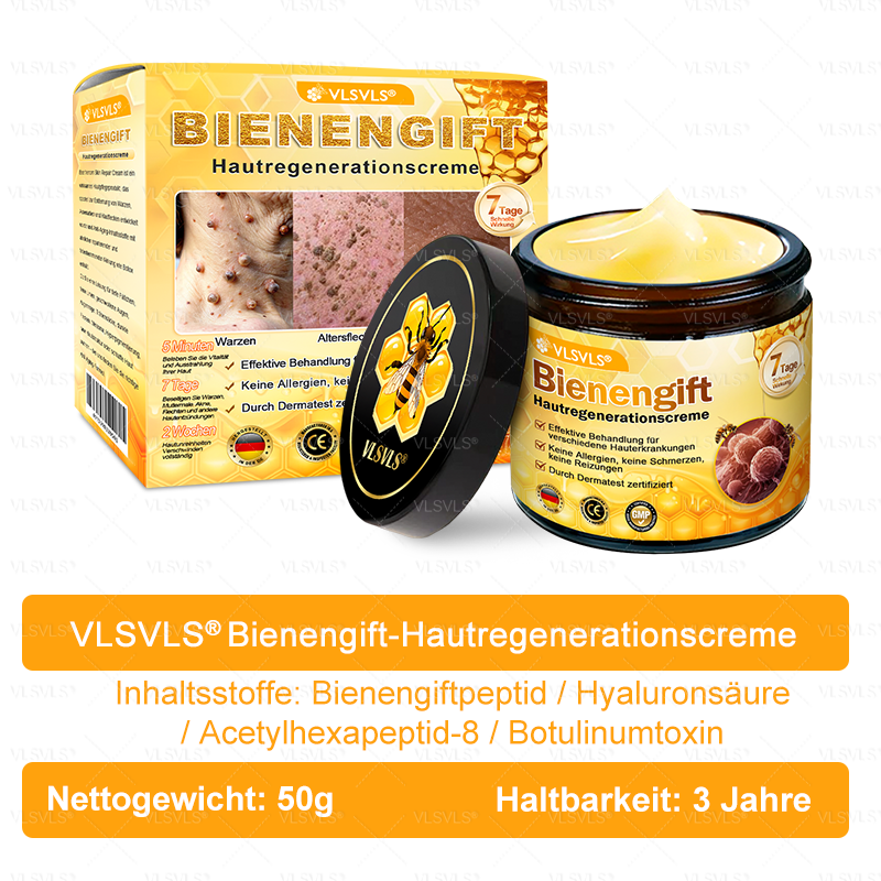 Hergestellt und versendet aus Deutschland ✨ VLSVLS® Bienengift Hautregenerationscreme 🔥 LETZTER TAG 80 % RABATT🌟