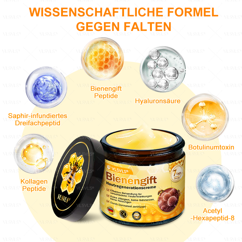Hergestellt und versendet aus Deutschland ✨ VLSVLS® Bienengift Hautregenerationscreme 🔥 LETZTER TAG 80 % RABATT🌟
