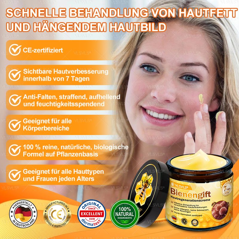 Hergestellt und versendet aus Deutschland ✨ VLSVLS® Bienengift Hautregenerationscreme 🔥 LETZTER TAG 80 % RABATT🌟